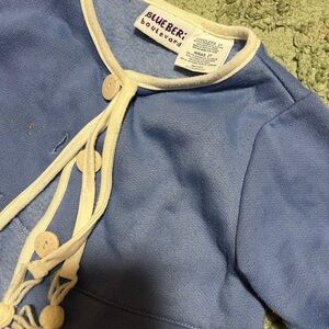 Vintage Blueberi Boulevard Blue Cardigan